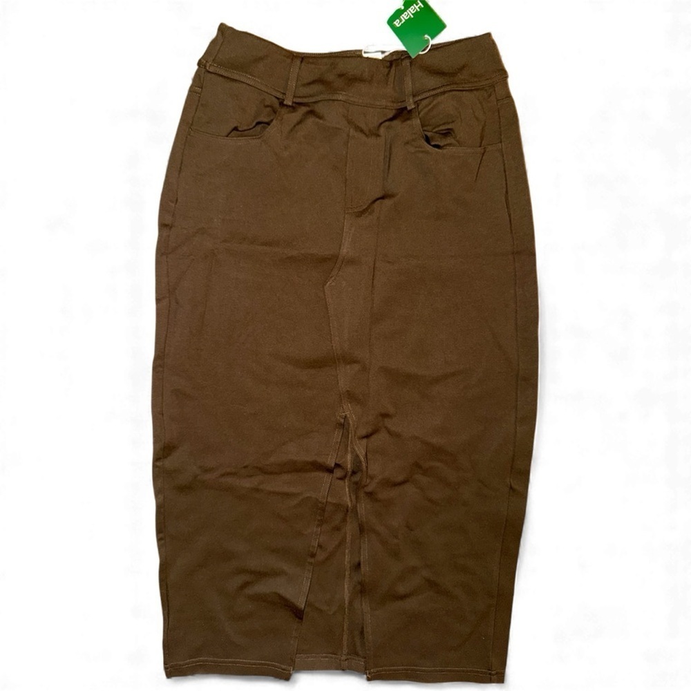 Halara midi skirt with front split small
